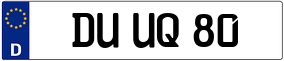 Trailer License Plate